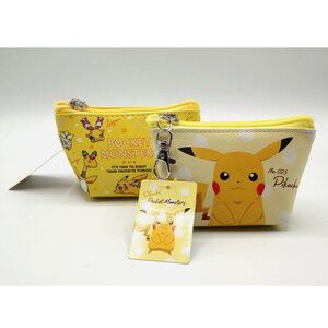 2 Mini Pouches of Pikachu Pokemon Triangle with Better Deal for TWO!!!